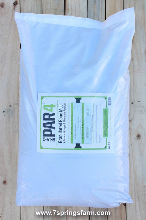 Bone Meal Granulated (2 - 14 - 0) - 50 lb Bag - Seven Springs Farm Supply