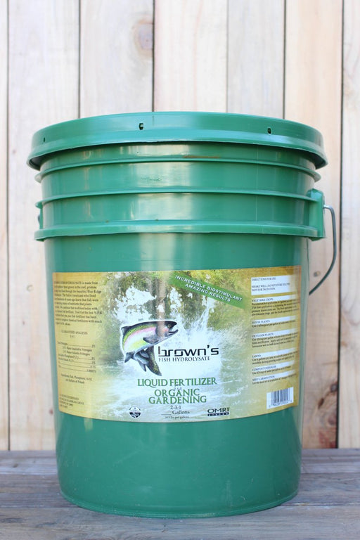 Brown's Fish Fertilizer (2 - 3 - 1) - 5 Gallons - Seven Springs Farm Supply