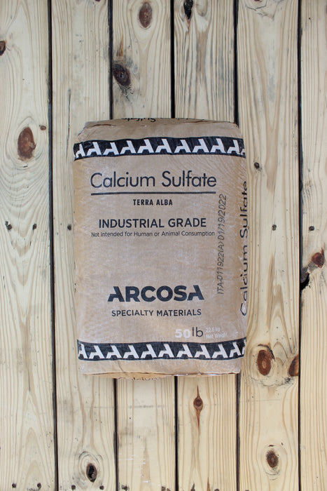 Terra Alba Gypsum - Soluble Powder - 50 lb bag