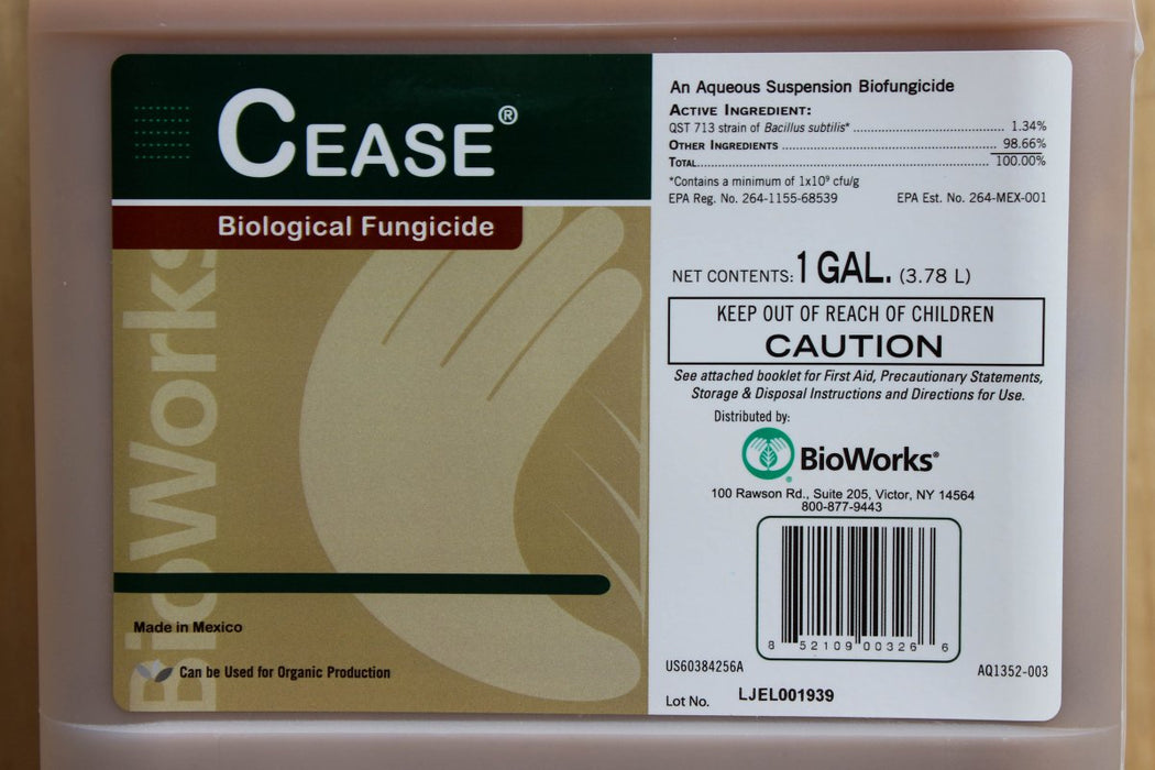 Cease Biofungicide - 1 Gallon - Seven Springs Farm Supply