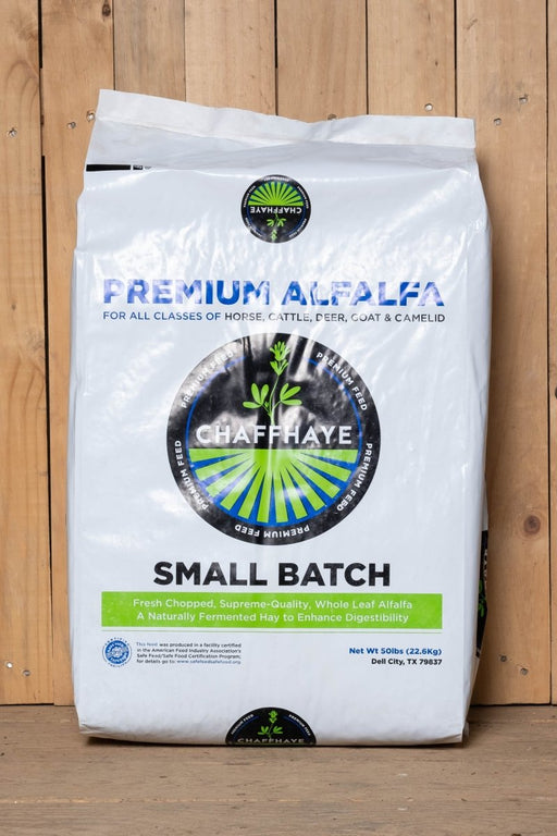 Chaffhaye Non - GMO Alfalfa - 50 lb Bag - Seven Springs Farm Supply