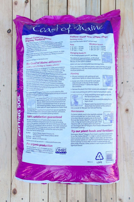 Coast of Maine Bar Harbor Premium Potting Soil - 2 cu ft Bag - Seven Springs Farm Supply