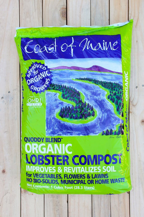 Coast of Maine Quoddy Lobster Compost - 1 cu ft Bag - Seven Springs Farm Supply