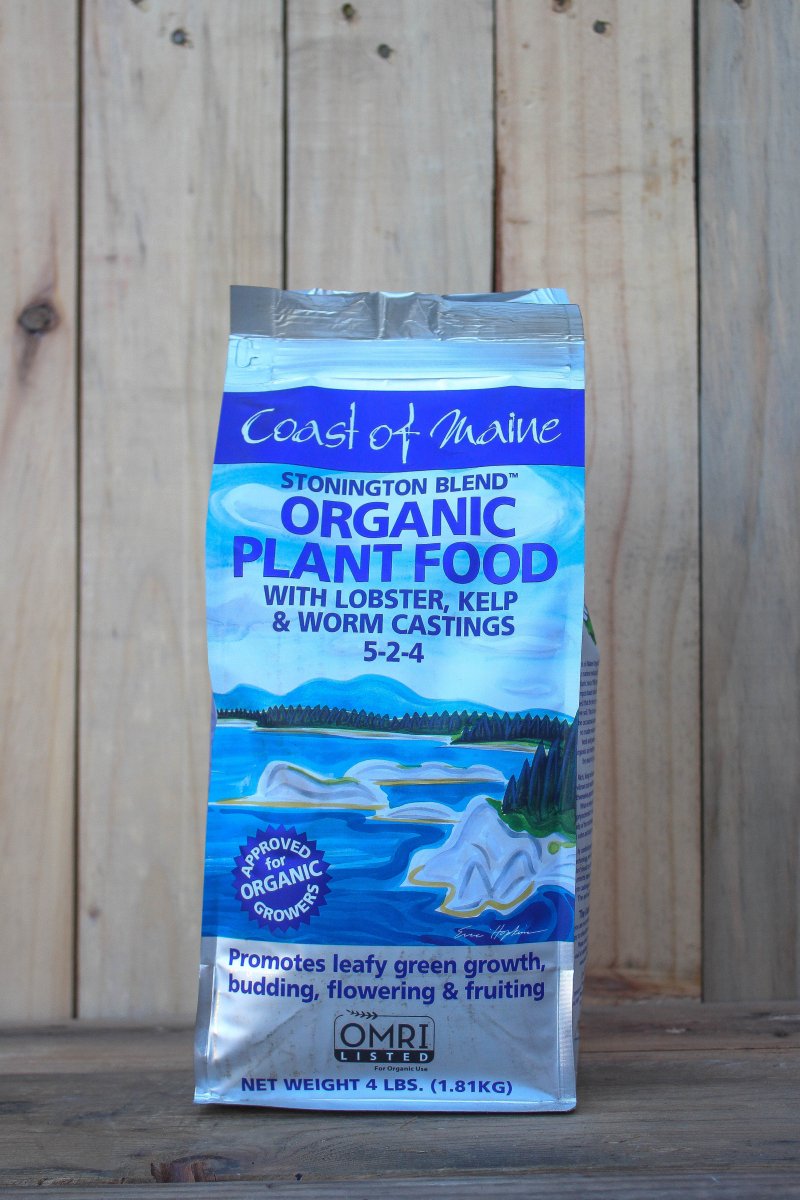 coast of maine stonington blend organic potting mix Coast of Maine Stonington Blend 4 Lb. 5-2-4 Organic Plant Food