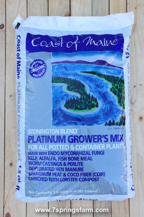 Coast of Maine Stonington Platinum Growers Mix - 1.5 cu ft Bag - Seven Springs Farm Supply
