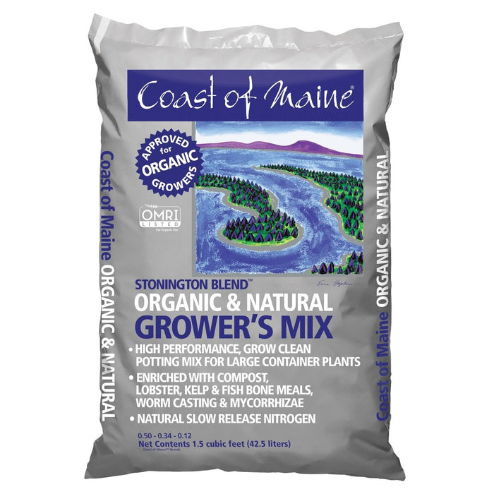 Coast of Maine Stonington Platinum Growers Mix - 1.5 cu ft Bag - Seven Springs Farm Supply