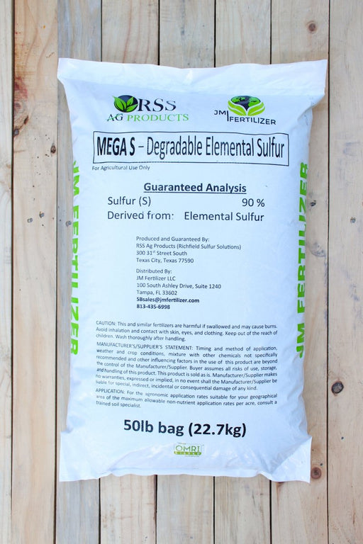 Elemental Sulfur 90% - 50 lb Bag - Seven Springs Farm Supply