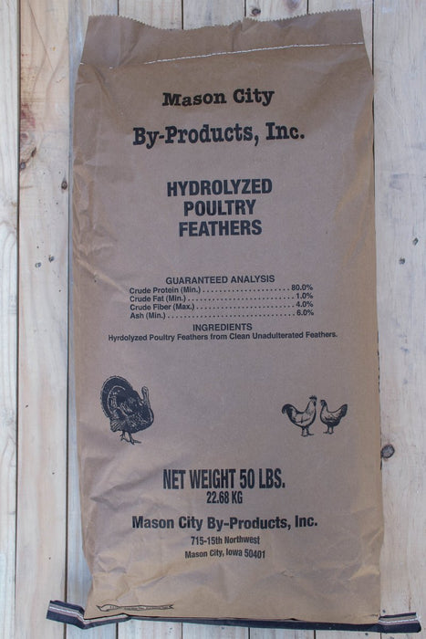 Feather Meal (13 - 0 - 0) - 50 lb Bag - Seven Springs Farm Supply