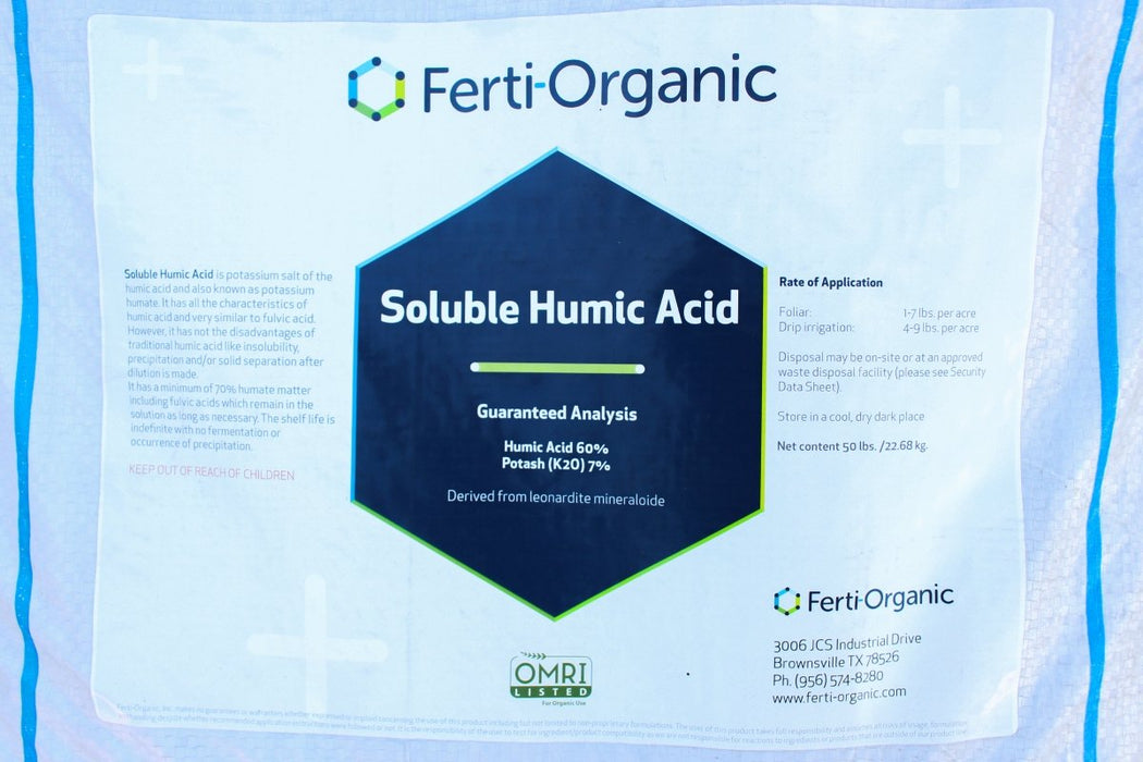 Ferti - Organic Soluble Humic Acid - 50 lb Bag - Seven Springs Farm Supply