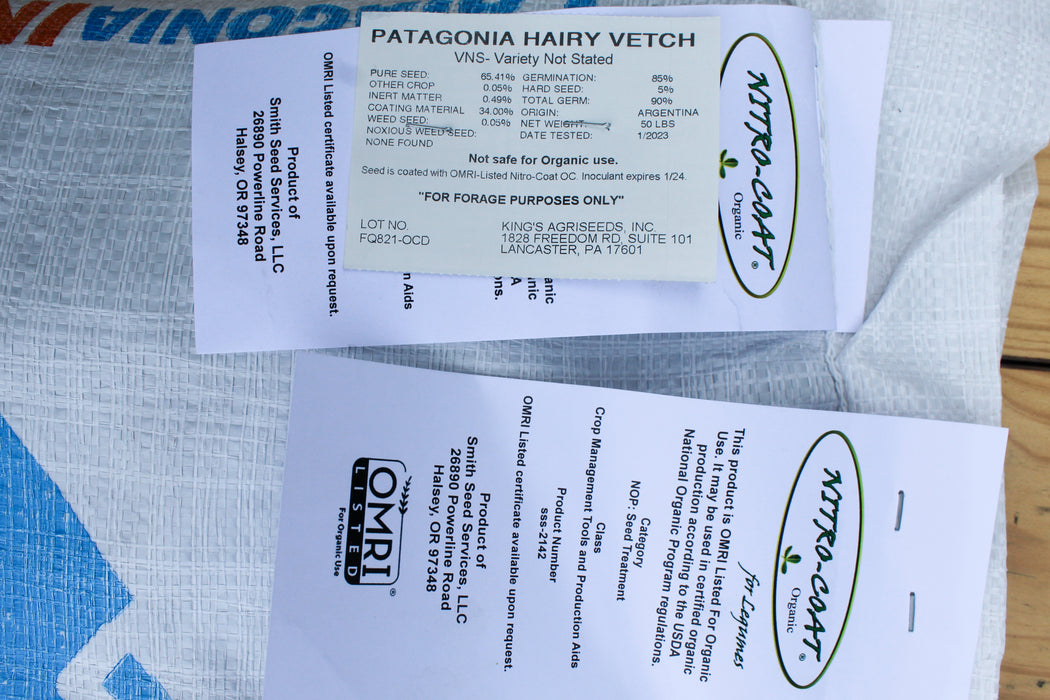 Hairy Vetch Cover Crop Seed - 50 lb Bag