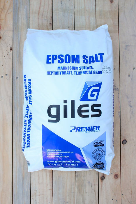 Magnesium Sulfate (Epsom Salt) - Technical Grade - 50 lb Bag (Agriculture) - Seven Springs Farm Supply