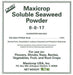 Maxicrop Soluble Seaweed Powder (0 - 0 - 17) - 10.7 oz - Seven Springs Farm Supply