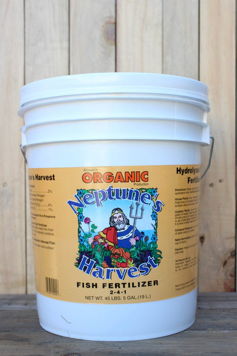 Neptune's Harvest Liquid Fish Fertilizer (2 - 4 - 1) - 5 Gallons - Seven Springs Farm Supply