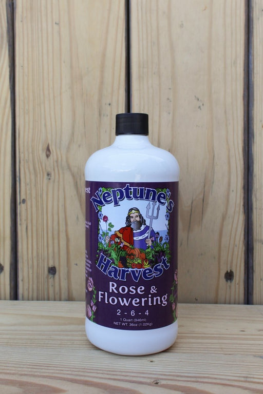 Neptune's Harvest Rose & Flowering (2 - 6 - 4) - 1 Quart - Seven Springs Farm Supply