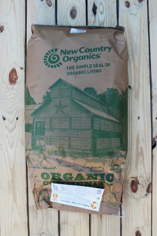 New Country Organics - Organic Soy - Free, Corn - Free Poultry Layer Feed - 50 lb Bag - Seven Springs Farm Supply