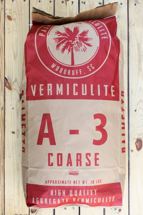Palmetto Vermiculite COARSE A - 3 Aggregate Vermiculite - 4 cu ft Bag - Seven Springs Farm Supply