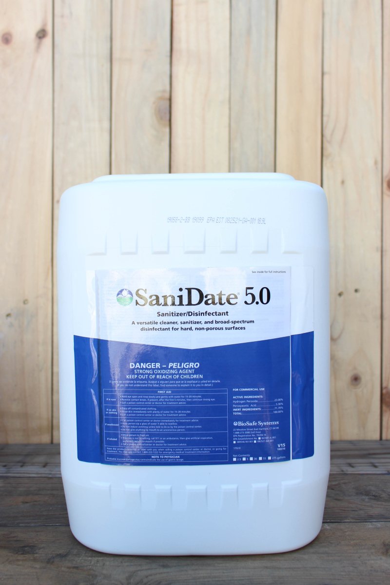 Biosafe Systems SaniDate 5.0 30GL OMRI ( Hydrogen Peroxide+Peroxyacetic acid ) - Image 4