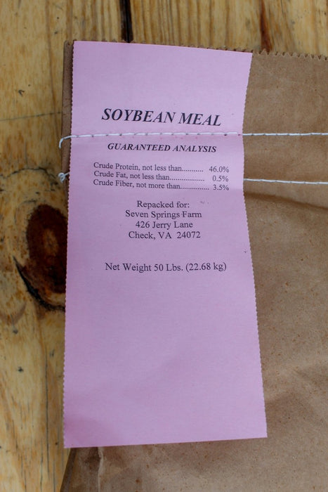 Soybean Meal (7 - 1 - 2) - 50 lb bag - Seven Springs Farm Supply