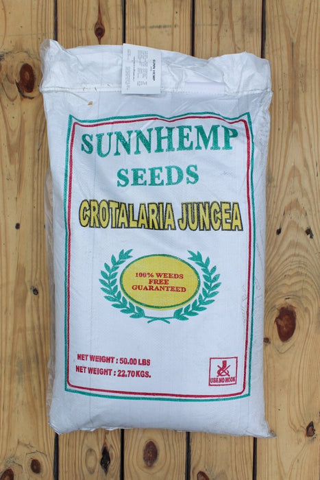sunflower seeds to plant 50 lb bag Sunn Hemp - Crotalaria Juncea VNS Cover Crop Seed