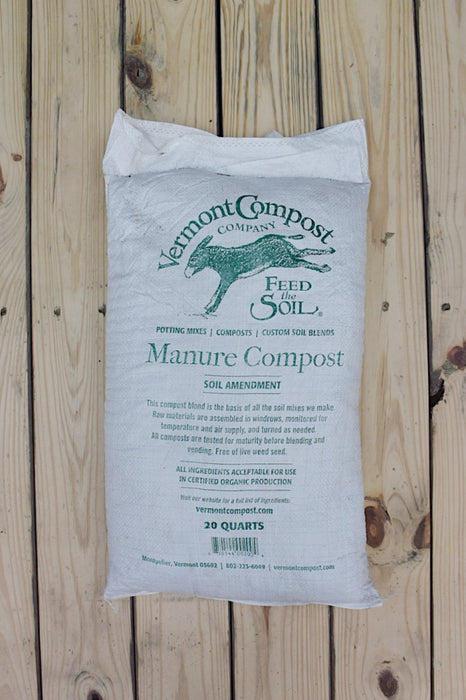 Vermont Compost Manure Compost - 20 Qt Bag - Seven Springs Farm Supply