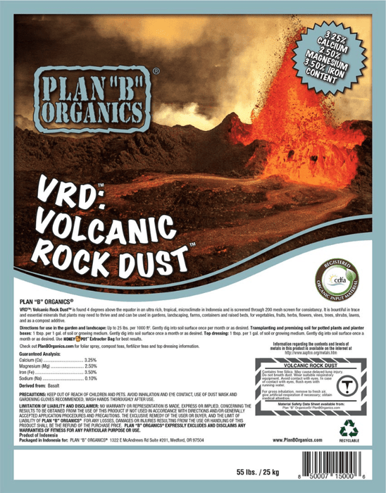 VRD: Volcanic Rock Dust (Basalt) - 55 lb bag - Seven Springs Farm Supply