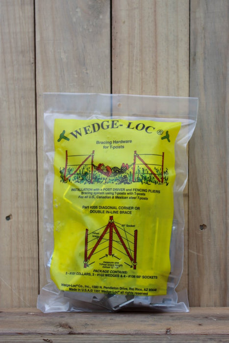 Wedge - Loc Corner/Double In - Line Brace Set 205 - Seven Springs Farm Supply