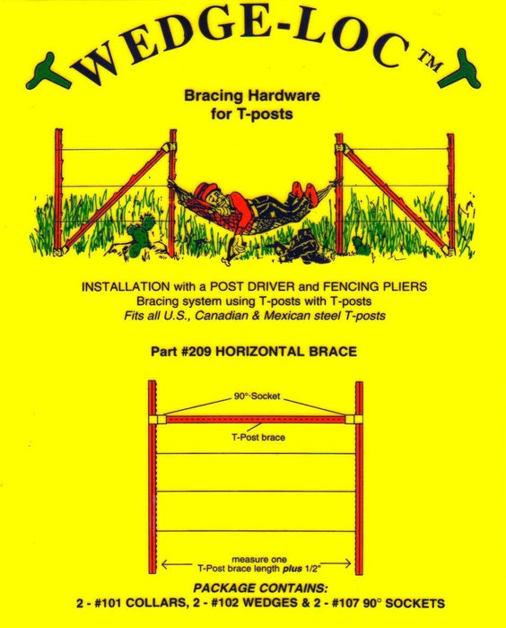 Wedge - Loc Horizontal Brace Set 209 - Seven Springs Farm Supply