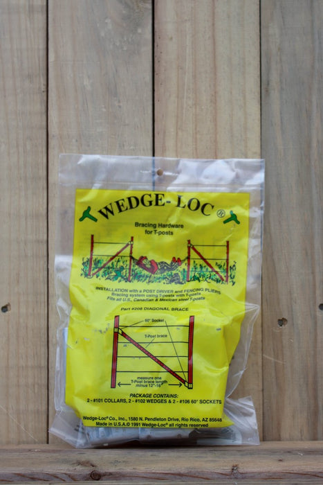 Wedge - Loc Single Diagonal Brace Set 208 - Seven Springs Farm Supply