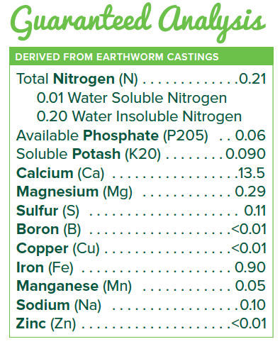 Worm Castings Mountain Gate Organics - 1 cu ft Bag - Seven Springs Farm Supply