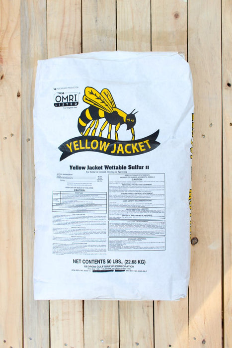 Yellow Jacket Wettable Sulfur II - 50 lb Bag - Seven Springs Farm Supply